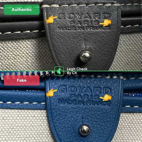 goyard belt authentic vs fake|goyard bag vs real.